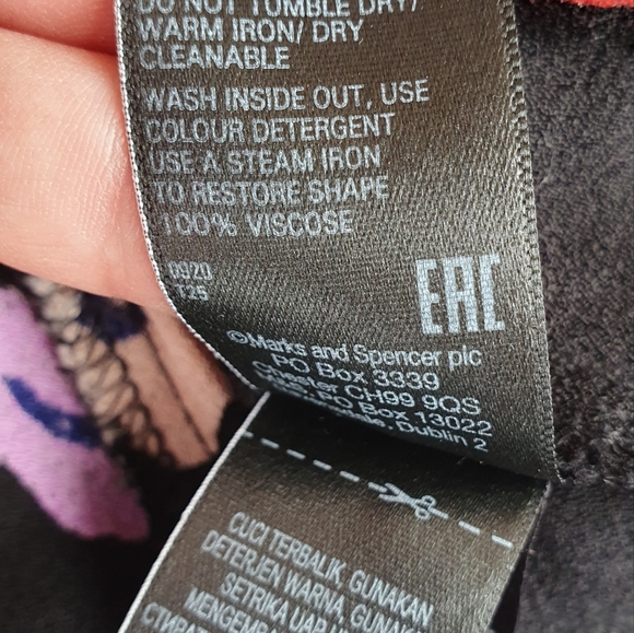 M&S X Ghost Floral Midaxi Midi Tea Dress Size 12 Christine Lampard Loose Women - Picture 15 of 15